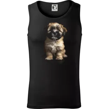Pánské termoprádlo Lhasa Apso štěně černá fotka - Tílko pánské Core - L ( Černá )