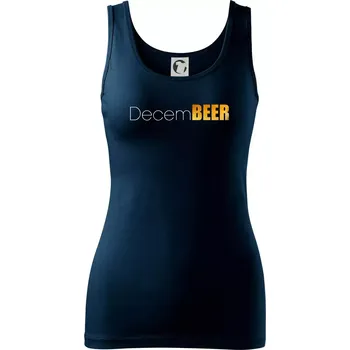 Dámské tričko Pivní měsíce - decemBEER - Dámské tílko - XL ( Námořní modrá (velmi tmavá - téměř černá) )