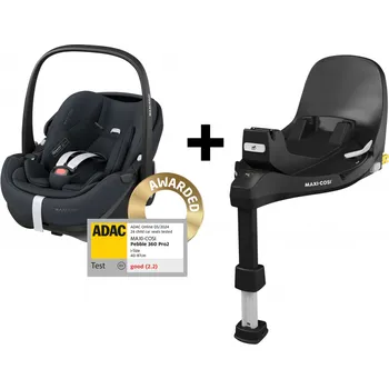 Přeprava dětí Maxi-Cosi Pebble 360 Pro 2 autosedačka Essential Graphite + základna FamilyFix 360 Pro