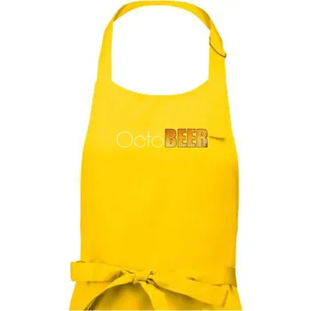 Kuchyňská zástěra Pivní měsíce - octoBEER - Pánská zástěra na vaření - Univerzální velikost ( Žlutá )