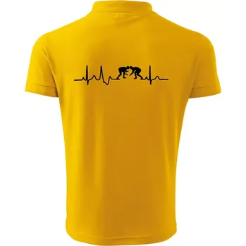 Pánská košile EKG wrestling - Polokošile pánská Pique Polo 203 - 3XL ( Žlutá )