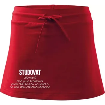 Dámská sukně Studovat - Sportovní sukně - two in one - M ( Červená )