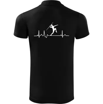 Pánská košile EKG hod oštěpem muž - Polokošile Victory sportovní (dresovina) - M ( Černá )