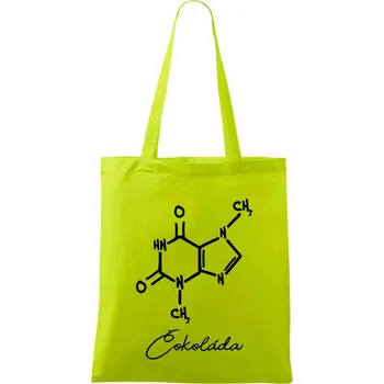 Čokoláda chemie - Taška bavlněná - 42 x 38 cm ( Limetková )