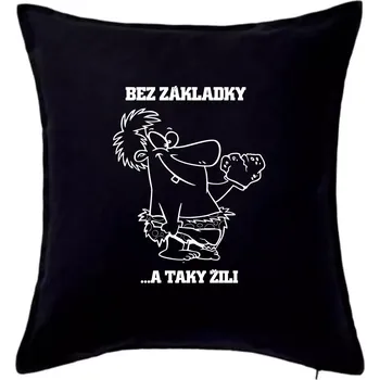 Polštář Školní triko - Bez základky - Polštář 50x50 - 50x50 - Pouze potah ( Černá )