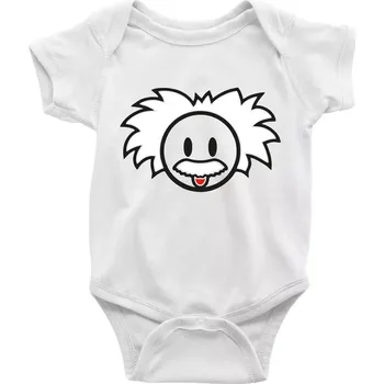 Kojenecký body Albert Einstein - Body kojenecké s krátkým rukávem - Krátký r. do 3 měs ( Bílá )