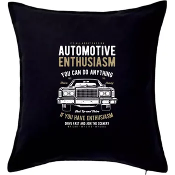 Polštář Automotive Enthusiasm - Polštář 50x50 - 50x50 - Pouze potah ( Černá )