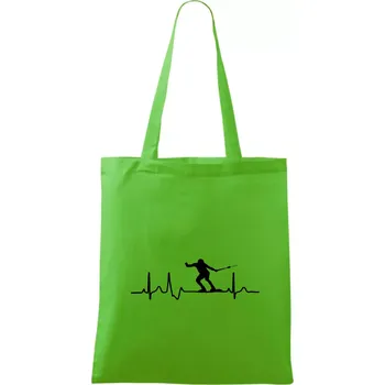 Nákupní taška EKG vodní lyžování - Taška bavlněná - 42 x 38 cm ( Apple Green )