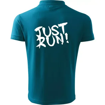 Pánská košile Just run - Polokošile pánská Pique Polo 203 - 4XL ( Tmavý tyrkys )