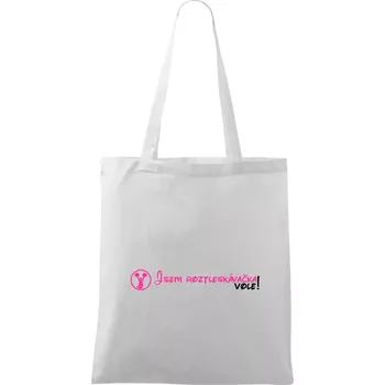 Jsem roztleskávačka! Vole! - Taška bavlněná - 42 x 38 cm ( Bílá )