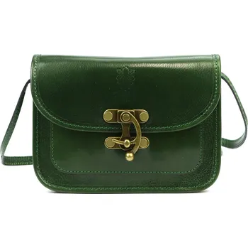 Kabelka Kožená crossbody kabelka Florence 57 zelená
