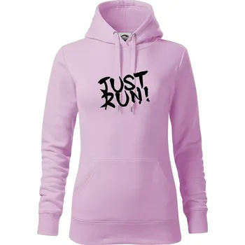 Dámská mikina Just run - Mikina dámská Cape s kapucí - XS ( Orchid )