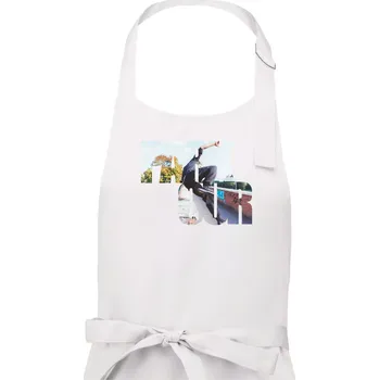 Kuchyňská zástěra Parkour nápis ve městě - Pánská zástěra na vaření - Univerzální velikost ( Bílá )