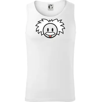 Albert Einstein - Tílko pánské Core - M ( Bílá )