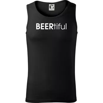 Pivní nápisy BEERtiful - Tílko pánské Core - M ( Černá )