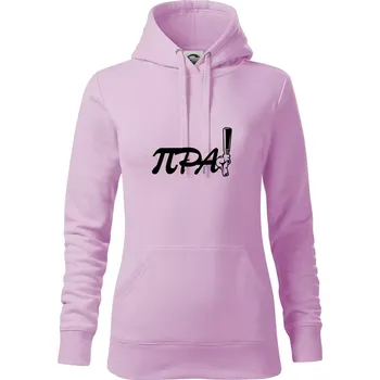 Dámská mikina Pípa matematika - Mikina dámská Cape s kapucí - XS ( Orchid )