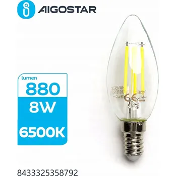 Žárovka LED žárovka 8W E14 svíčka, studená bílá