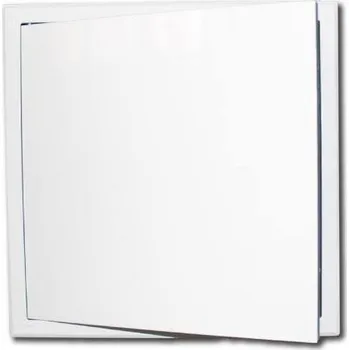 Revizní dvířka Dvířka revizní kovová 300 x 300 mm, s tlačným zámkem, bílá 0158