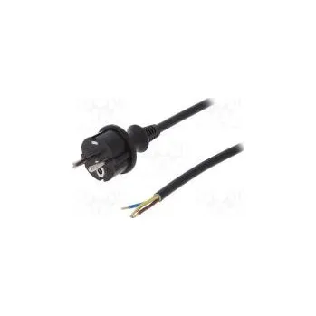 Prodlužovací kabel Kabel CEE 7/7 (E/F) vidlice,vodiče,SCHUKO vidlice PVC 2m