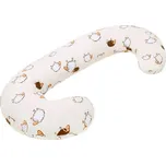 Univerzální kojící polštář ve tvaru C New Baby Ovečky béžový