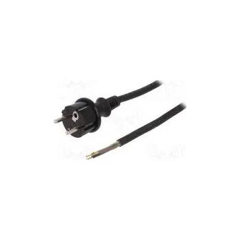 Napájecí kabel Kabel CEE 7/7 (E/F) vidlice,vodiče,SCHUKO vidlice guma 10m