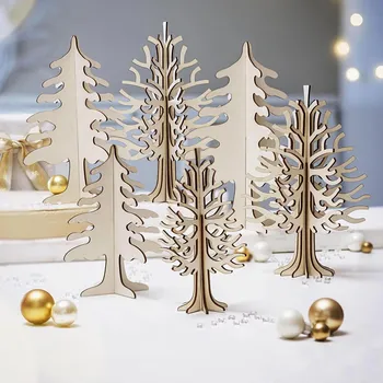 Weltbild Dřevěné stromečky 3D, sada 6 ks 480182