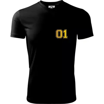 Pánské tričko King - Queen - 01 dres - zlatý potisk - Pánské triko Fantasy sportovní (dresovina) - XL ( Černá )