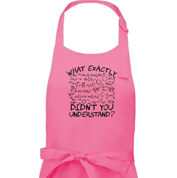Kuchyňská zástěra What exactly didnt you understand Chemistry - Pánská zástěra na vaření - Univerzální velikost ( Růžová )