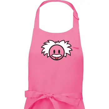 Kuchyňská zástěra Albert Einstein - Pánská zástěra na vaření - Univerzální velikost ( Růžová )