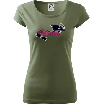 Dámské tričko Pro tebe paní Diplomovaná specialistka - Dámské triko Pure - M ( Khaki )