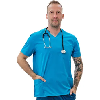 Zdravotnický oděv Perlička® Zdravotnická košile ROLO Tmavý tyrkys Barva: Tmavý tyrkys, Velikost: 44