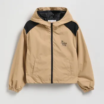 Dívčí bunda Reserved - Lehká bunda s kapucí - béžová - 212EX-08X - 212EX-08X-U14