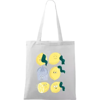 Citroni kreslení (studio-arte.cz) - Taška bavlněná - 42 x 38 cm ( Bílá )