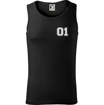 King - Queen - 01 dres (černobílá) - Tílko pánské Core - S ( Černá )