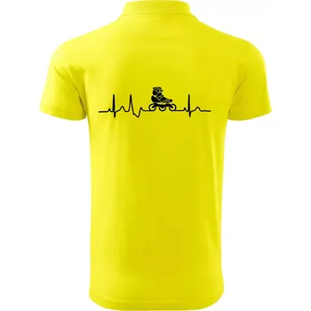 Pánská košile EKG inline bota - Polokošile pánská Pique Polo 203 - 5XL ( Citrónová )