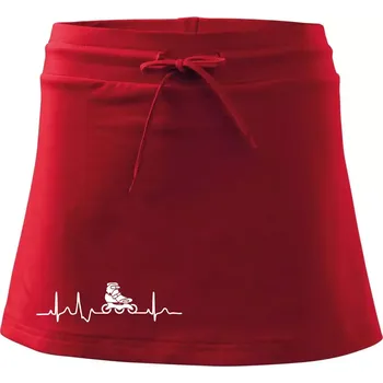 Dámská sukně EKG inline bota - Sportovní sukně - two in one - M ( Červená )