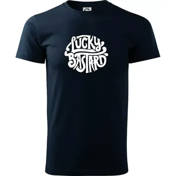 Lucky Bastard - Triko extra velké (5-8XL) - 8XL ( Námořní modrá (velmi tmavá - téměř černá) )