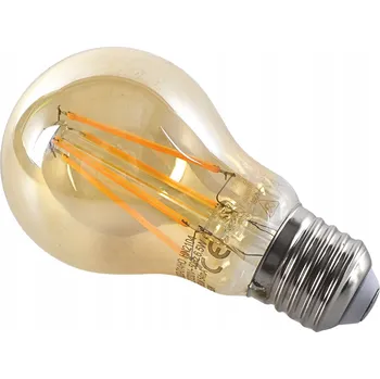 Žárovka LED žárovka filament E27 A60 6,5W 2500K 650lm teplá bílá 360° EDISON