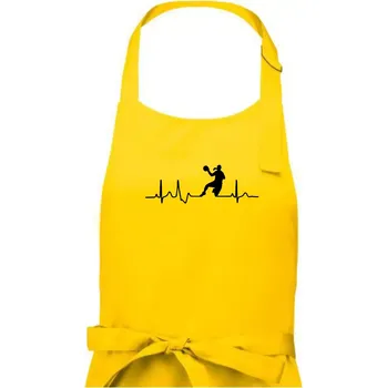 Kuchyňská zástěra EGK vybíjená - Dámská zástěra na vaření - Univerzální velikost ( Žlutá )