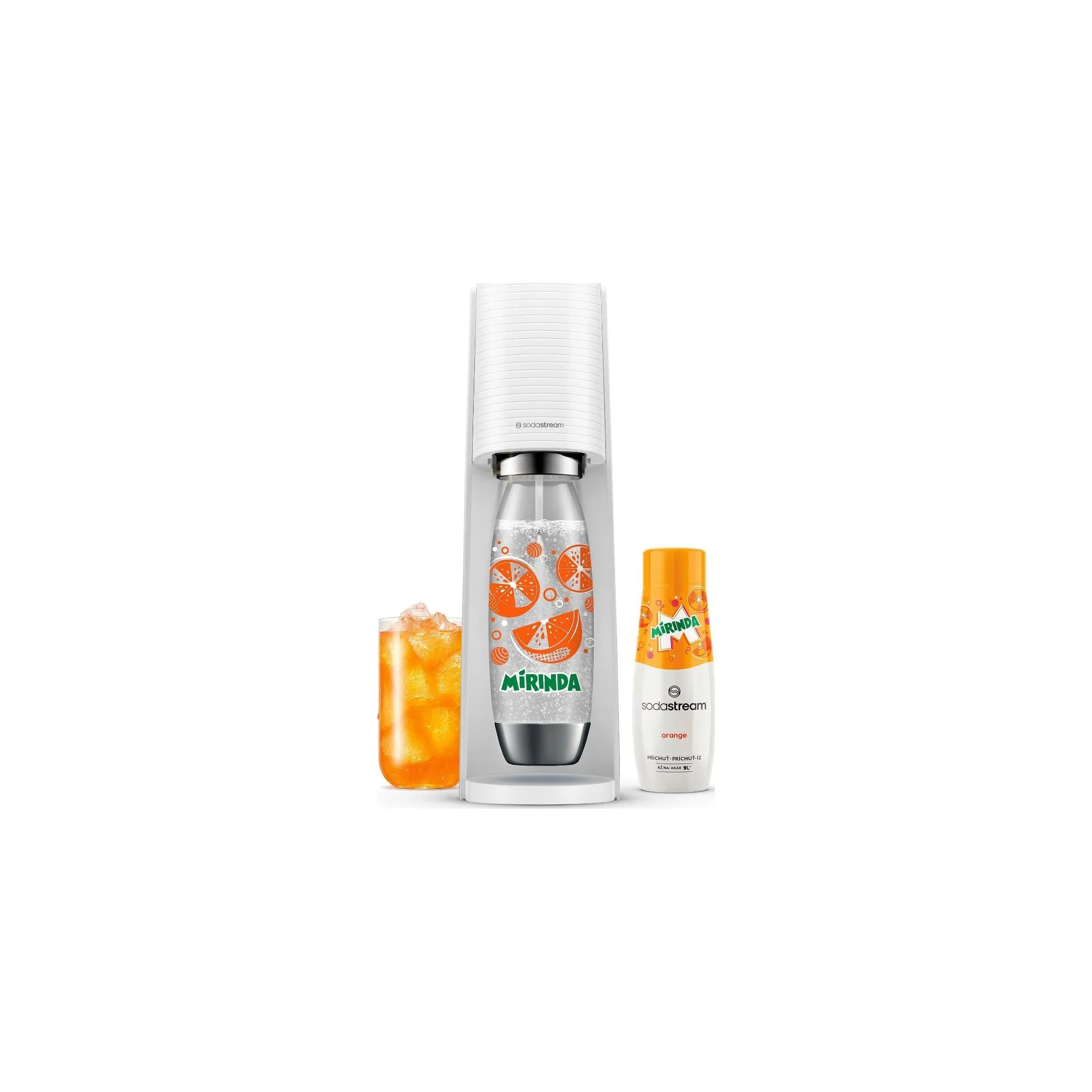 Fotografie 3 - Výrobník sody SodaStream Terra bílý Mirinda Megapack