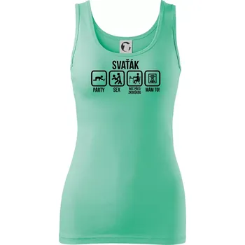 Dámské tričko Svaťák - Dámské tílko - S ( Mátová )