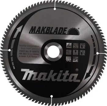 Řezný kotouč Makita B-32873 pilový kotouč 260x30 100T =old B-09117