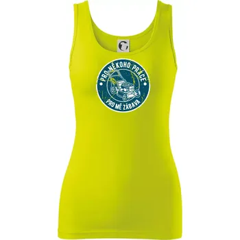 Dámské tričko Sekání pro někoho práce, pro mě zábava - Dámské tílko - 2XL ( Limetková )