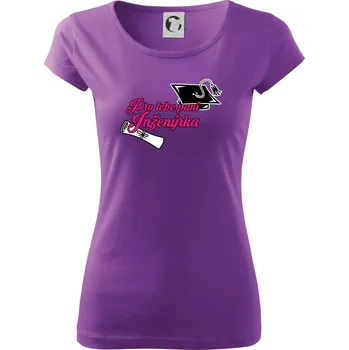 Dámské tričko Pro tebe paní inženýrka - Dámské triko Pure - 3XL ( Fialová )
