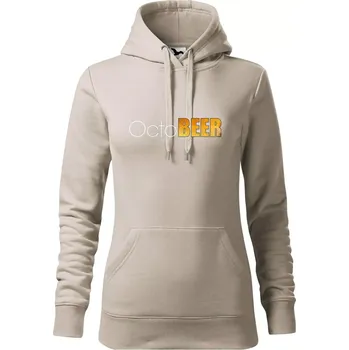 Dámská mikina Pivní měsíce - octoBEER - Mikina dámská Cape s kapucí - XS ( Ledově šedá )