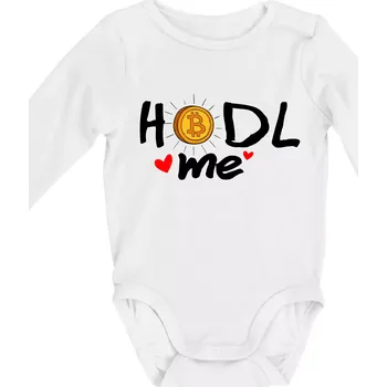 Kojenecké oblečení Hodl me - miminko - Body kojenecké s dlouhým rukávem - Dlouhý r. do 3 měs ( Bílá )