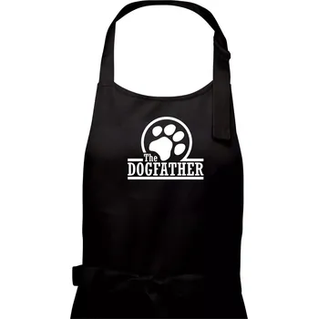 Kuchyňská zástěra Dogfather - Pánská zástěra na vaření - Univerzální velikost ( Černá )