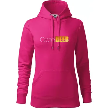 Dámská mikina Pivní měsíce - octoBEER - Mikina dámská Cape s kapucí - XL ( Purpurová )