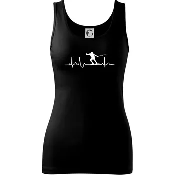 Dámské tričko EKG vodní lyžování - Dámské tílko - 2XL ( Černá )