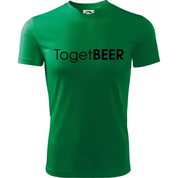 Pivní nápisy TogetBEER - Dětské triko sportovní (dresovina) - 158 cm/12 let ( Středně zelená )